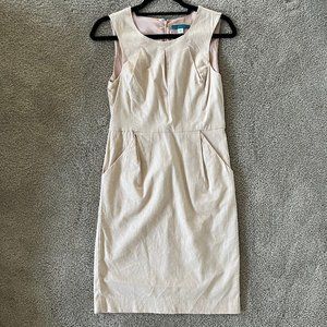 Pim + Larkin Tan Linen Dress Size Small (EUC)